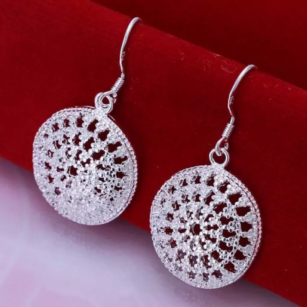 Sterling Silver Circle Earrings
